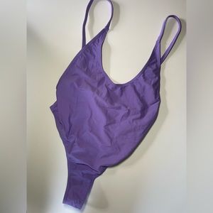 Fabletics low back purple one piece